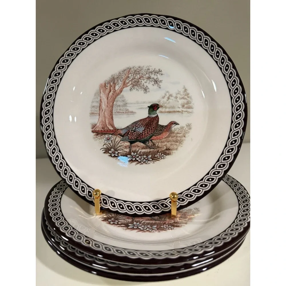 British Heritage Earthenware Legend Turkey Salad Plate 8 1/4